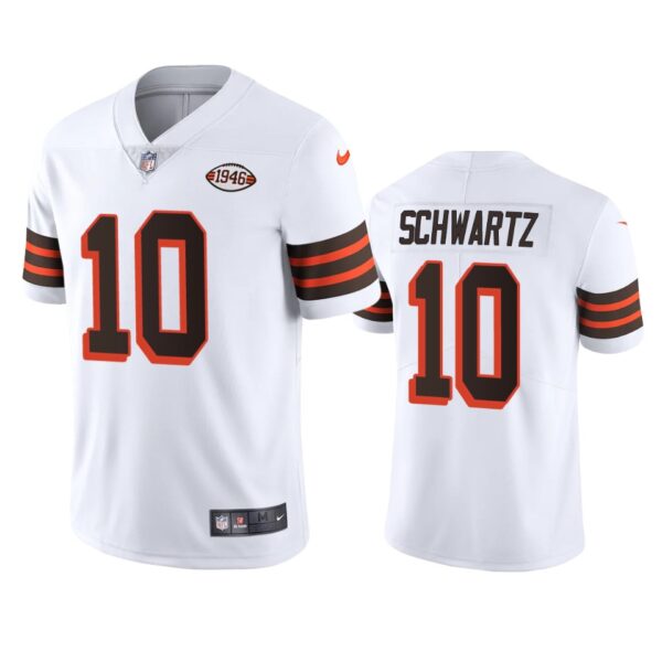 Cleveland Browns #10 Anthony Schwartz Nike 1946 Collection Alternate Vapor Limited NFL Jersey - White