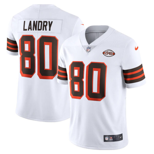 Cleveland Browns #80 Jarvis Landry Nike 1946 Collection Alternate Vapor Limited NFL Jersey - White