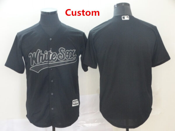 Custom White Sox Black 2019 Players' Weekend Jersey