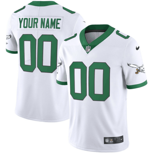 Customized Men's Philadelphia Eagles Vapor Untouchable Limited white Jerseys