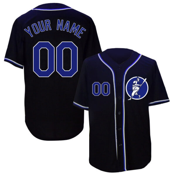 Dodgers Navy Men's Customized New Design Jersey