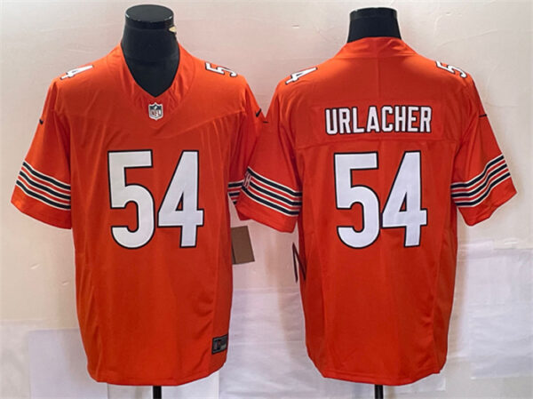 Men's Chicago Bears #54 Brian Urlacher Orange 2023 F.U.S.E. Vapor Untouchable Limited Stitched Football Jersey