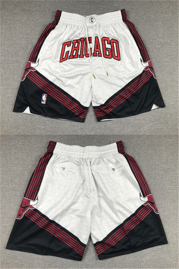 Men's Chicago Bulls 2022 23 City Edition White Shorts (Run Small)