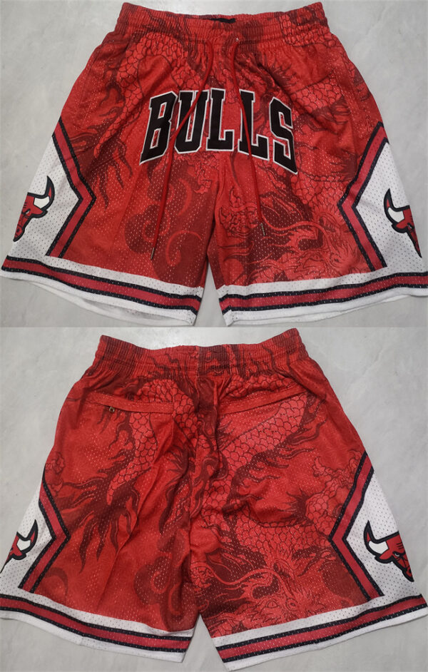 Men's Chicago Bulls Red Shorts (Run Small)