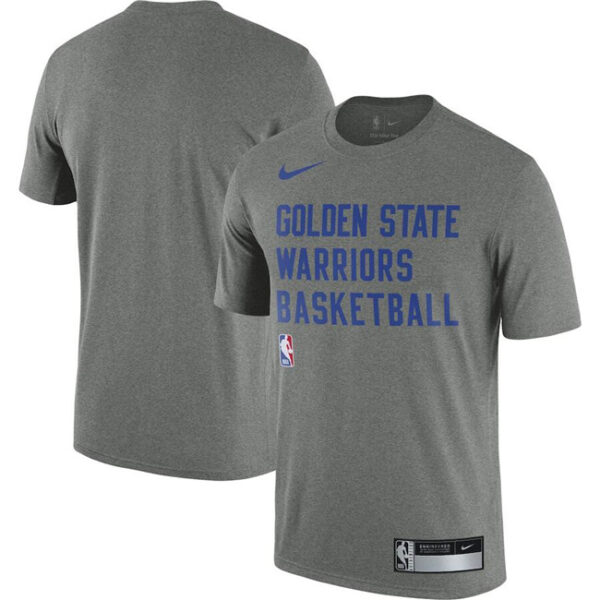 Men's Golden State Warriors Heather Gray 2023 24 Sideline Legend Performance Practice T-Shirt