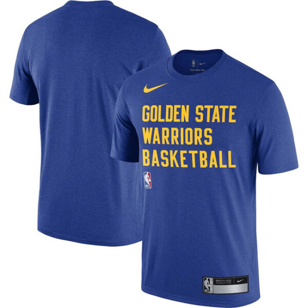 Men's Golden State Warriors Royal 2023 24 Sideline Legend Performance Practice T-Shirt