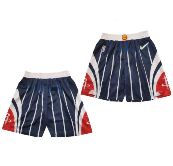 Men's Houston Rockets 75th Anniversary Navy Shorts (Run Small)