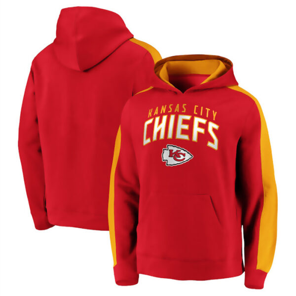 Men's Kansas City Chiefs Red Game Time Arch Pullover Hoodie