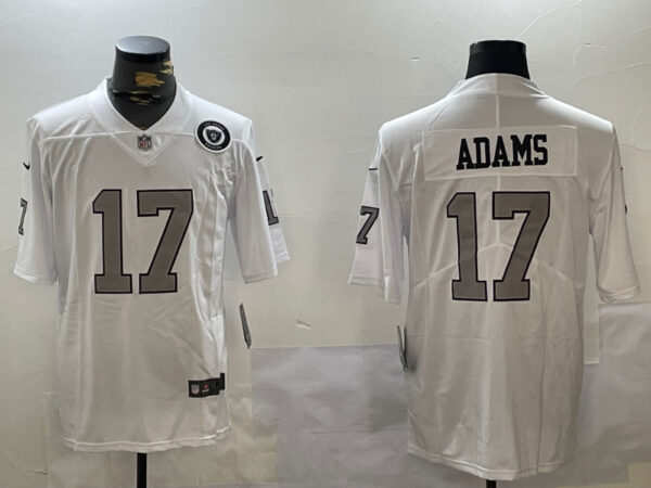 Men's Las Vegas Raiders #17 Davante Adams white 2023 F.U.S.E Vapor Untouchable Stitched Football Jerseys