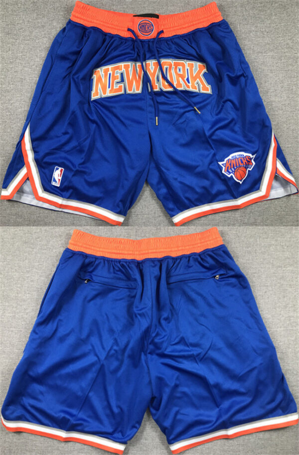 Men's New Yok Knicks Royal Shorts (Run Small)