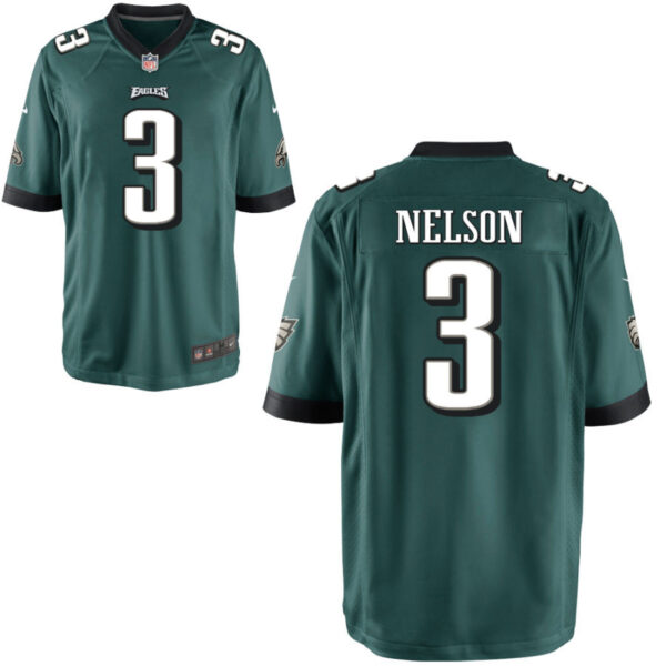 Men's Philadelphia Eagles #3 Steven nelson Green Limited jersey