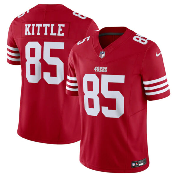 Men's San Francisco 49ers #85 George Kittle Red 2023 F.U.S.E. Vapor Untouchable Limited Stitched Football Jersey