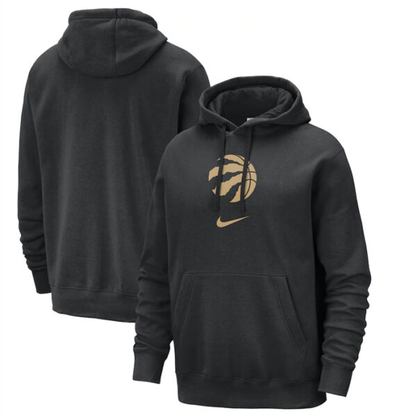 Men's Toronto Raptors Black 2023 24 City Edition Essential Club Pullover Hoodie