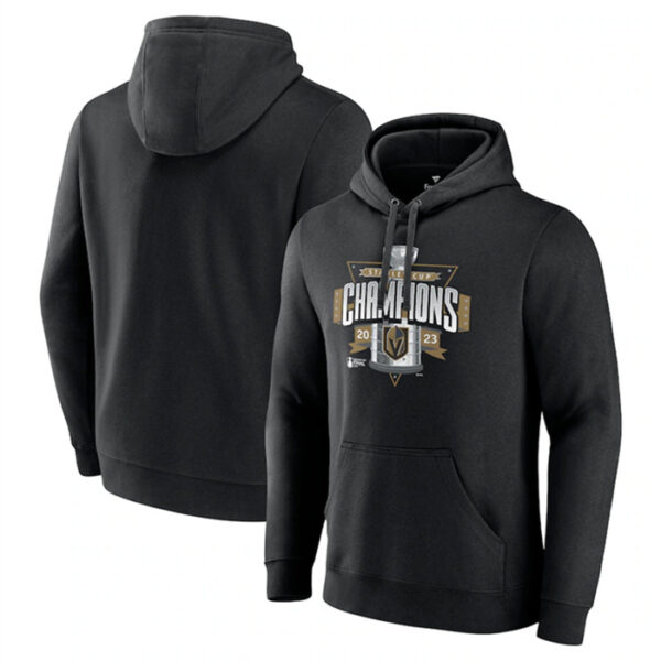 Men's Vegas Golden Knights Black 2023 Stanley Cup Champions Pullover HoodieS 1