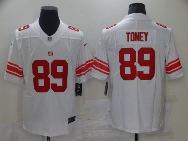 Men New York Giants 89 Toney White Nike Vapor Untouchable Limited 2021 NFL Jersey