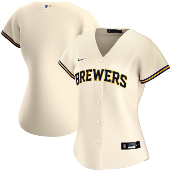 Milwaukee Brewers Nike Women's Home 2020 MLB Team Jersey Cream