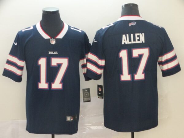 Nike Bills 17 Josh Allen Navy Inverted Legend Limited Jersey