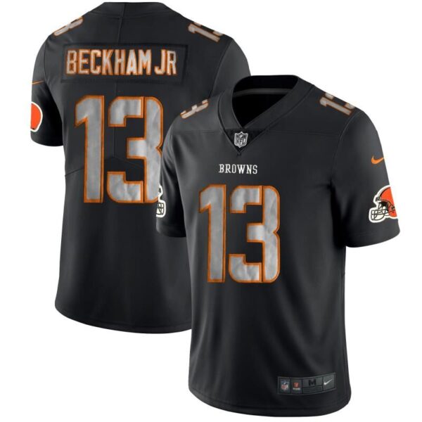 Nike Browns 13 Odell Beckham Jr Black Impact Rush Limited Jersey