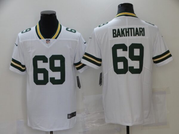 Nike Packers 69 David Bakhtiari White Vapor Untouchable Limited Jersey