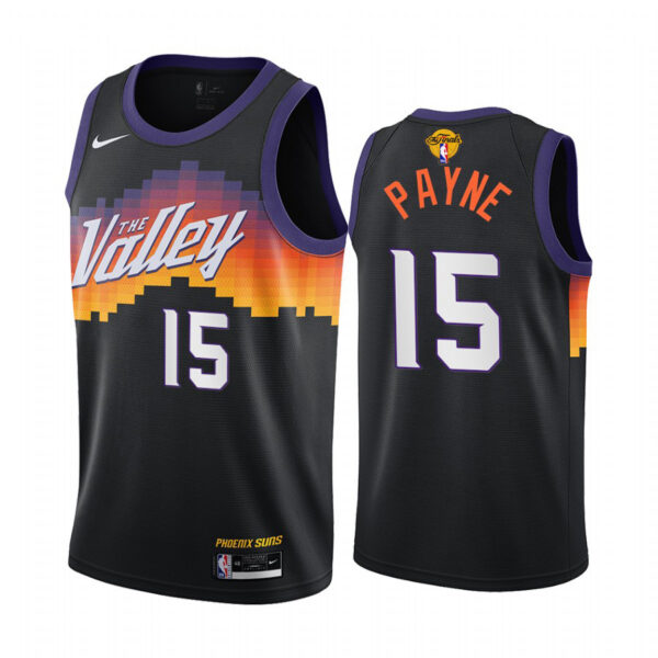 Nike Suns #15 Cameron Payne Youth 2021 NBA Finals Bound City Edition Jersey Black