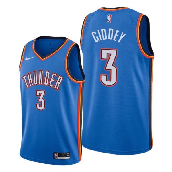 Oklahoma City Thunder #3 Josh Giddey Blue NBA Swingman Icon Edition Jersey