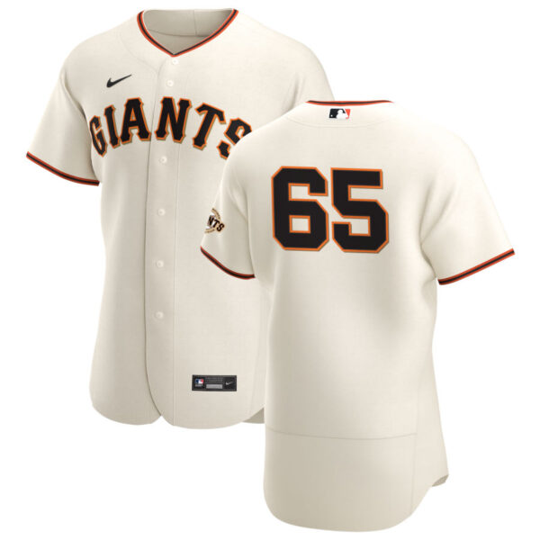 San Francisco Giants #65 Sam Coonrod Men's Nike Cream Home 2020 Authentic Player MLB Jersey