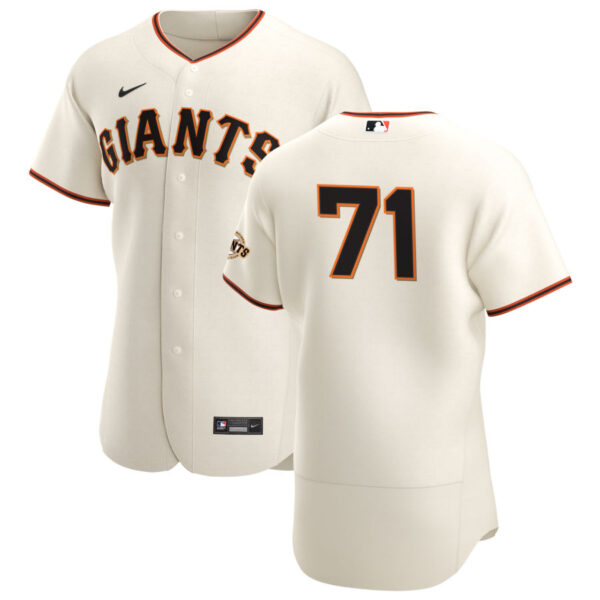 San Francisco Giants #71 Tyler Rogers Men's Nike Cream Home 2020 Authentic Player MLB Jersey