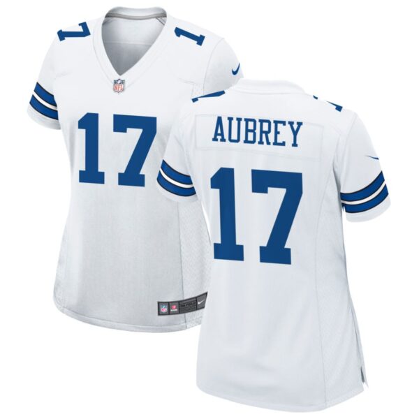 Women's u00a0Dallas Cowboys #17 Brandon Aubrey Limited white Vapor Untouchable Jersey