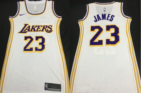 Women Lakers 23 Anthony Davis White Women Nike Swingman Jersey