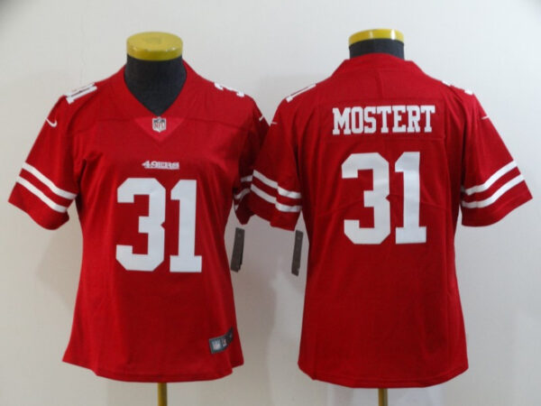 Women Nike 49ers 31 Raheem Mostert Red Women Vapor Untouchable Limited Jersey