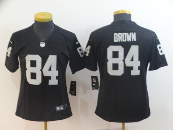 Women Raiders 84 Antonio Brown Black Women Vapor Untouchable Limited Jersey