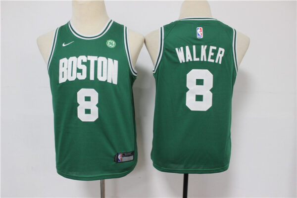 Youth Celtics 8 Kemba Walker Green Youth Swingman Jersey