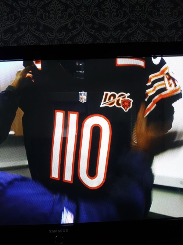 Custom 2019 Chicago Bears #110 April Fools 100th Season Jersey